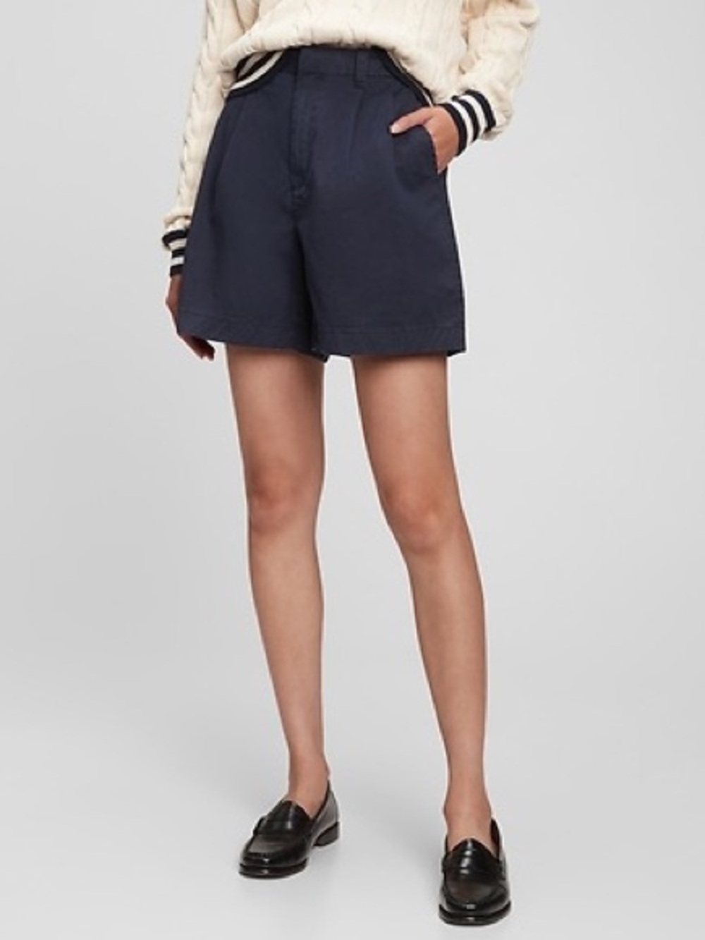 GAP Pleated High Rise Shorts
